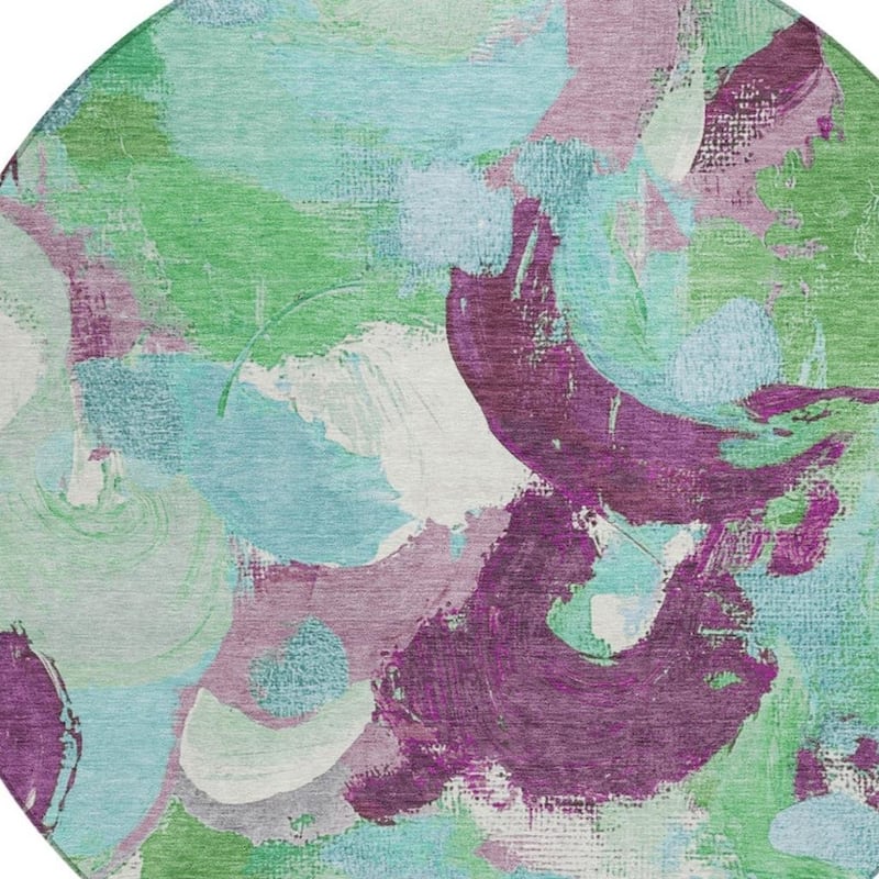 HomeRoots Abstract Transitional Rectangle Outdoor Rug