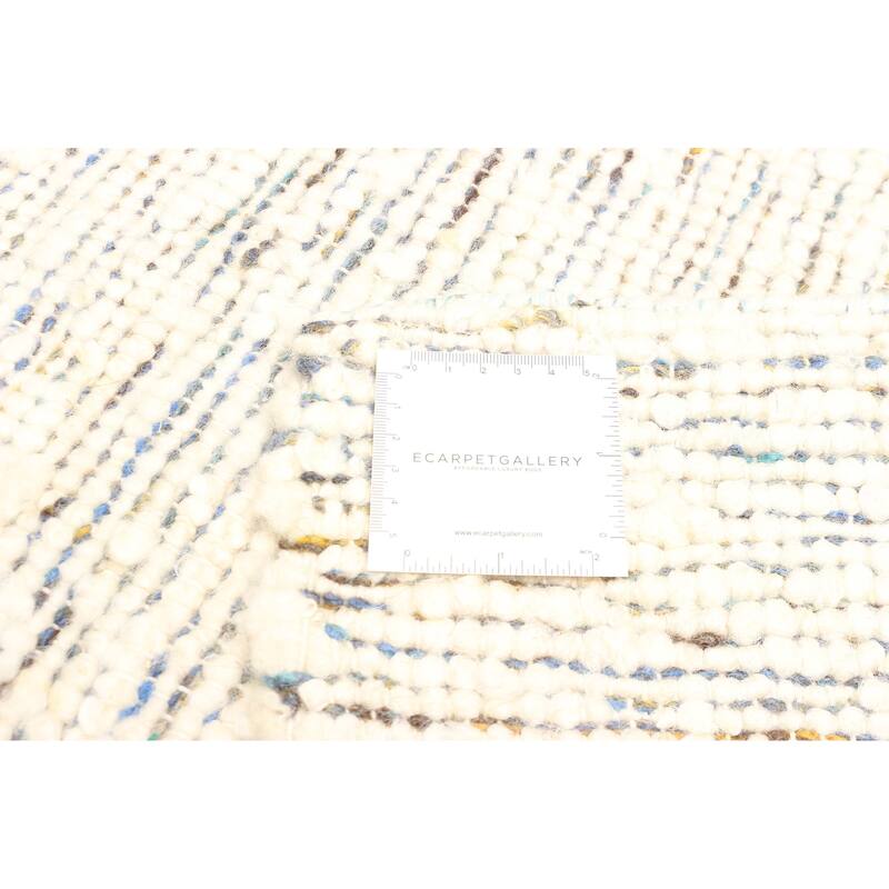 ECARPETGALLERY Braid weave Sienna Cream Wool Rug - 4'11 x 8'0