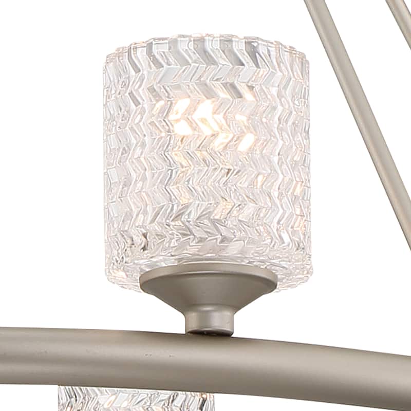 10 Light Crystal Wagon Wheel Candle Style Chandelier - 42.52"x42.52"x35.38"