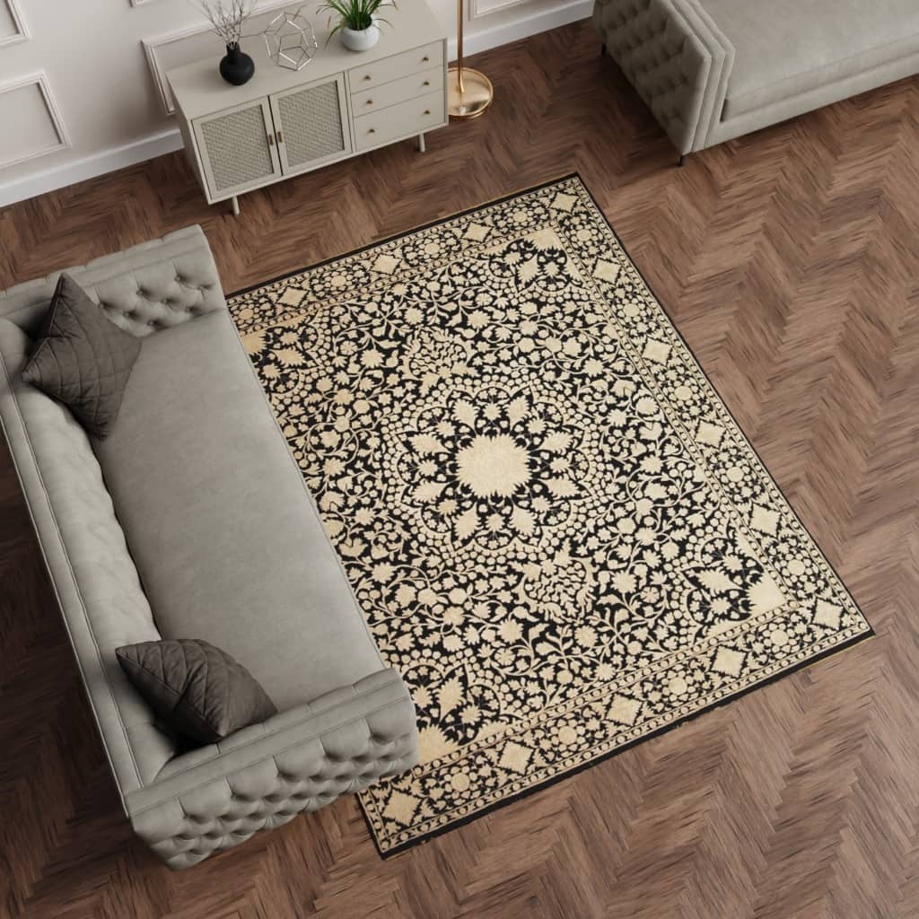 SAFAVIEH Couture Hand-knotted Ganges River Nikia Traditional Oriental Wool Rug with Fringe