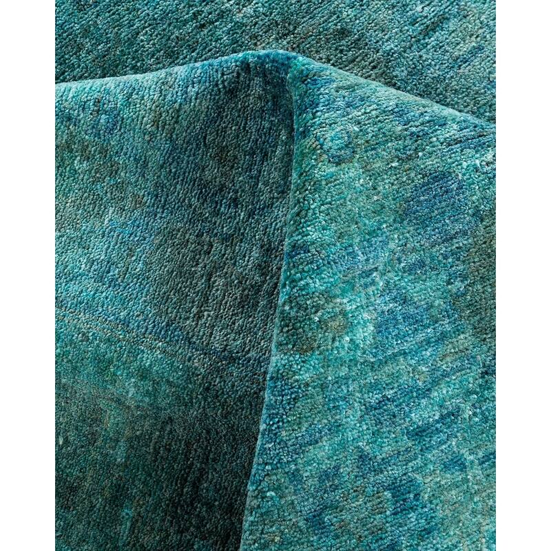 Vibrance One-of-a-Kind Hand-Knotted Area Rug - Blue, 5' 9" x 8' 3" - 5' 9" x 8' 3"