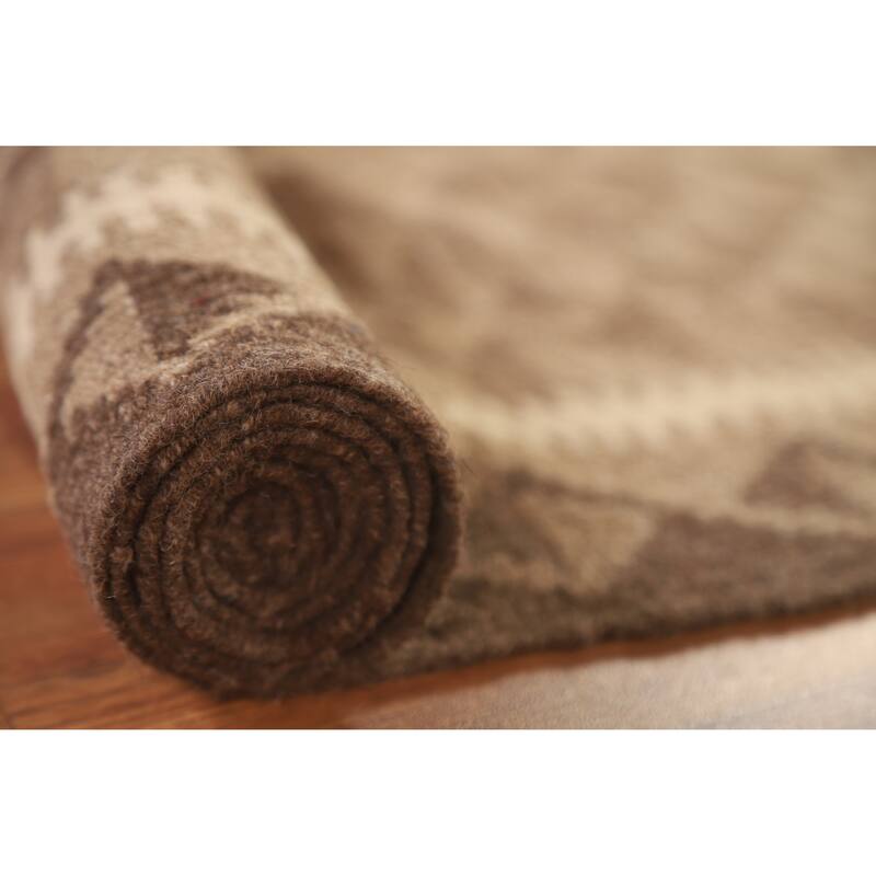 Kilim Oriental Area Rug Hand-woven Bedroom Wool Carpet - 4'11" x 6'7"