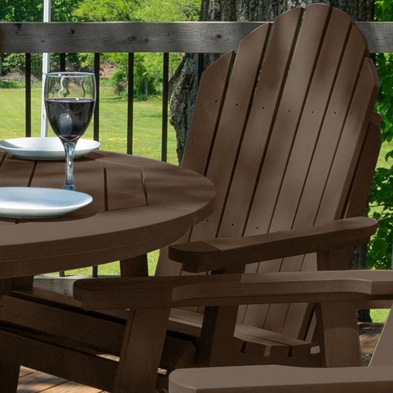 Hamilton 5-piece Outdoor Dining Set - 48" Round Table, Dining-height