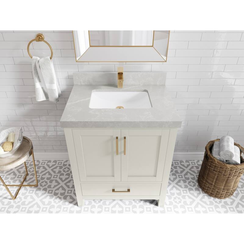 Willow Collections 30 in. W x 22 in. D Malibu Single Sink Bathroom Vanity with Countertop