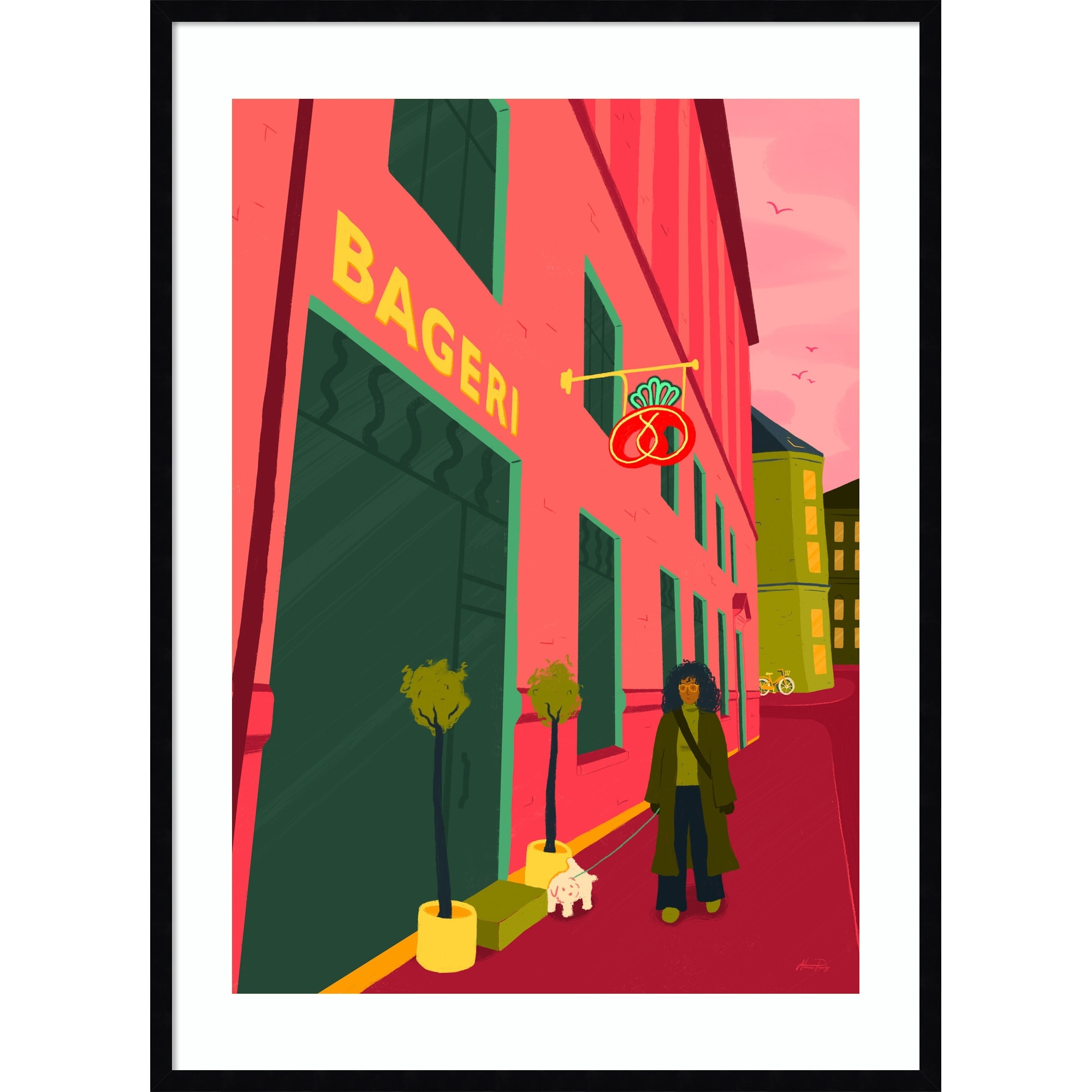 Morning Mood by Nanna Paavig Wood Framed Wall Art Print