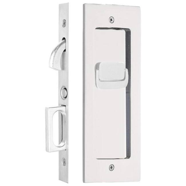 Emtek Modern Rectangular 7-1/4 Inch Privacy Mortise Pocket Door Lock