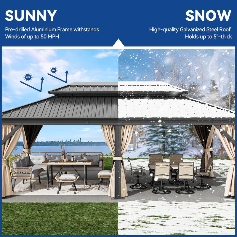 Outdoor Aluminum Canopy Gazebo