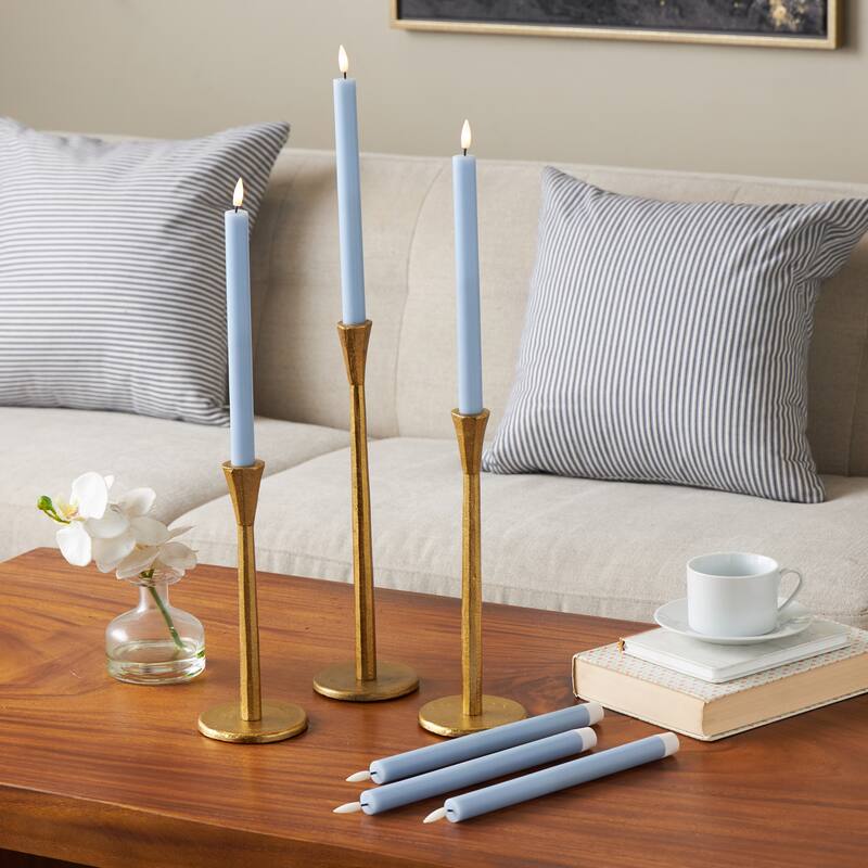 Wax Flameless Candle with Remote Control - Set of 6 Red, Black, White, Yellow, Blue or Pink - Roche River Decor
