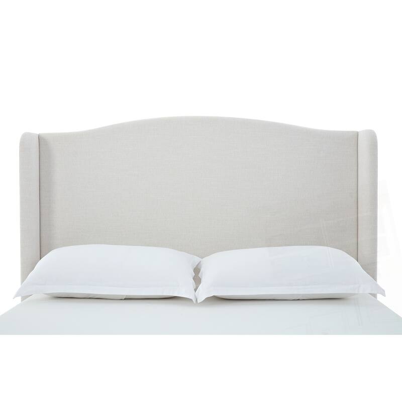 Upholstered Wingback Headboard Bed Platform Bed No Box Spring Needed