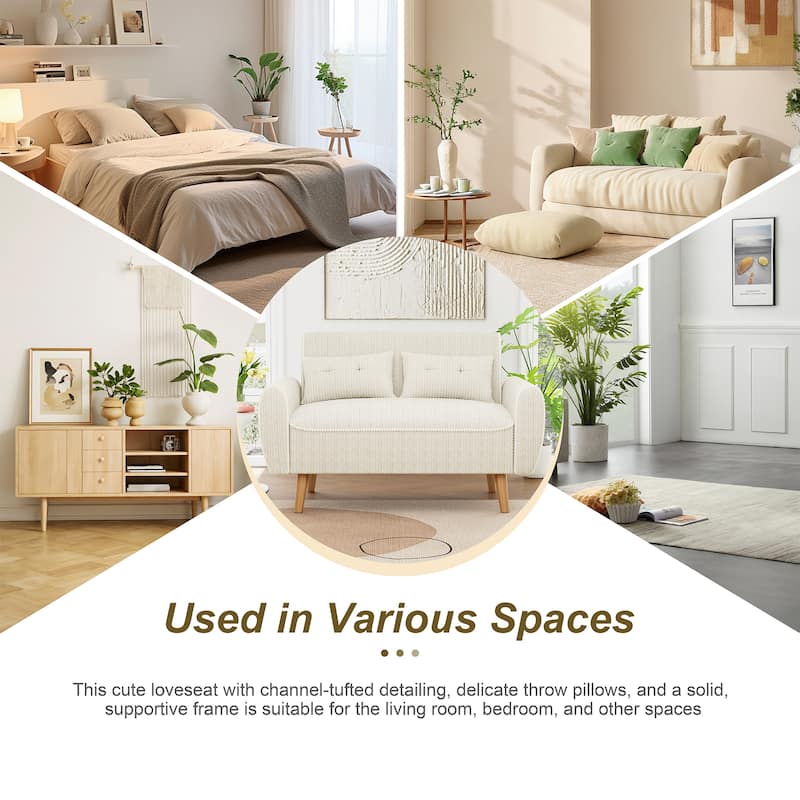 Futzca 48" Modern Loveseat Sofa