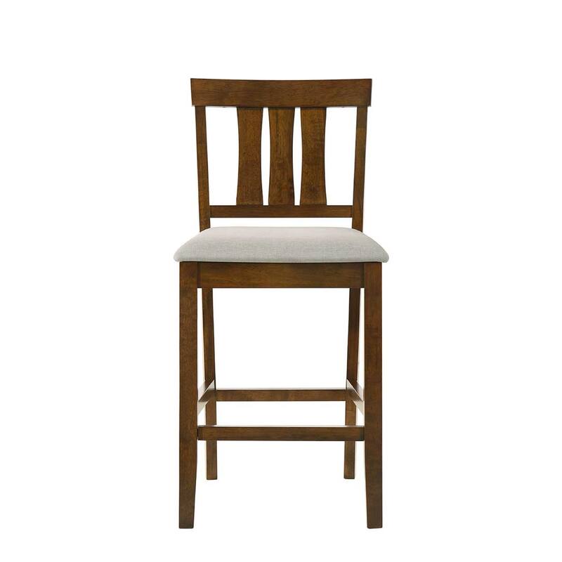 2-Piece Counter Height Chair Set - Cherry Finish Wood