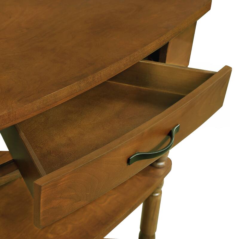 33.8 Inch Small Triangle Corner Table