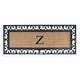 preview thumbnail 29 of 187, Non Slip Coir Low Profile Myla Monogrammed Entry Doormat, 17.7"x47.25" monogrammed z
