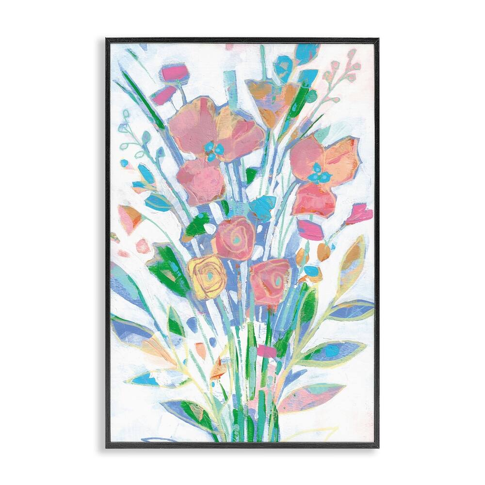 Stupell Pastel Joyful Bouquet Framed Giclee Art Design By Stephanie Fielden