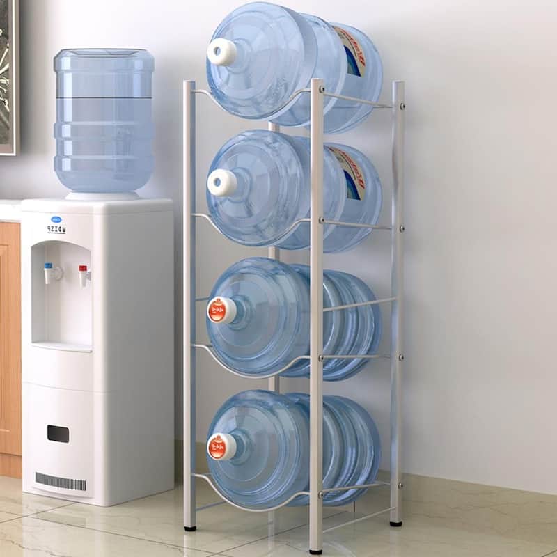 Heavy Duty Jug Holder Water Bottle Storage Rack, 4-Tier 5-Tier - 4-Tier