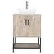 preview thumbnail 16 of 52, 24" Bathroom Vanity Sink Combo Oak Cabinet Vanity Tempered Glass/Ceramic Sink