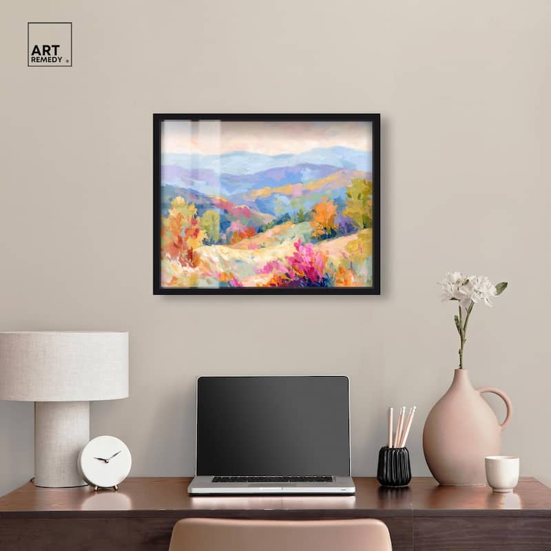 Colorful Valley II Shadowbox by Art Remedy