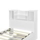 preview thumbnail 6 of 13, Twin Size Platform Bed Slat Support Storage Bed Frame with 2 Drawers, Slats, LED Headboard and Footboard - White