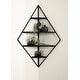 preview thumbnail 9 of 32, Kate and Laurel Melora Glam Metal and Wood 5-tier Corner Wall Shelf