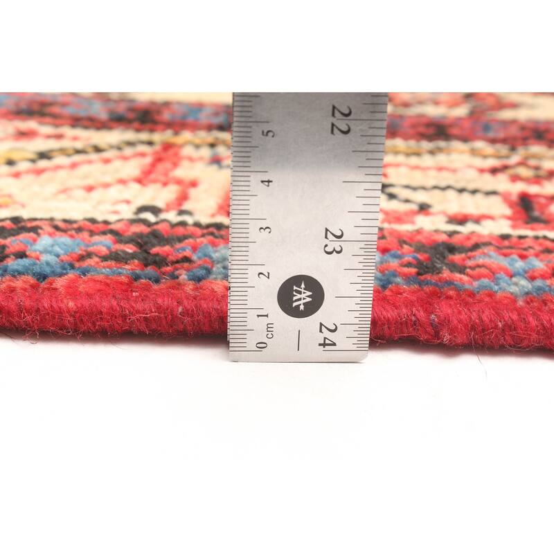 ECARPETGALLERY Hand-knotted Andelz Red Wool Rug - 4'2 x 6'8