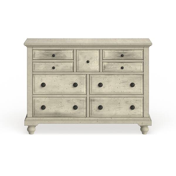High Country Pine White Washed 7 Drawer Dresser Overstock 11105267