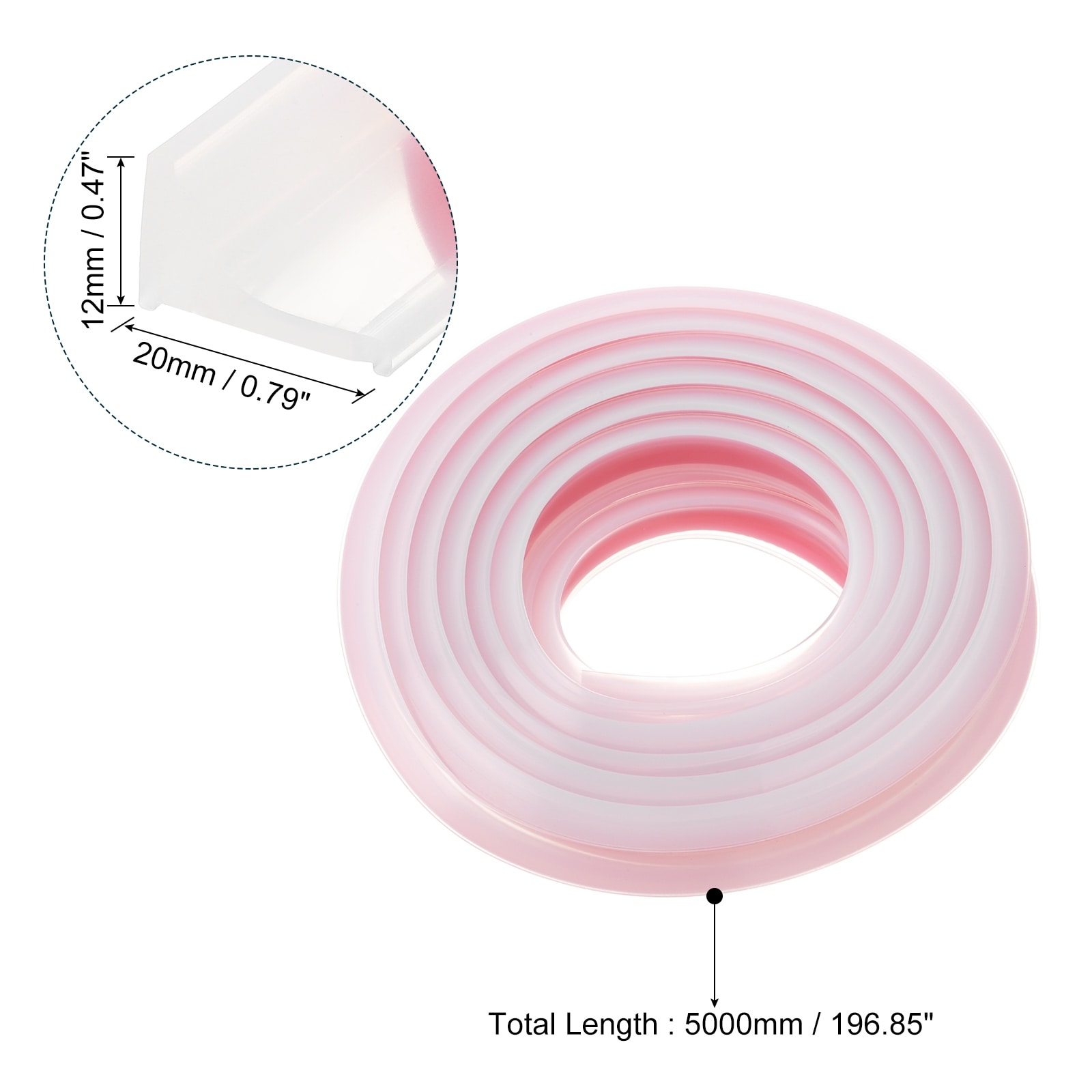 Collapsible Shower Barrier, Silicone Water Splash Guard Strip Self Adhesive Water Stopper Barrier Dry and Wet Separation