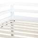 preview thumbnail 9 of 17, White Wood Twin Loft Bed Kids Bed with Slide and Underbed Space