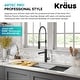 preview thumbnail 72 of 124, Kraus Artec 2-Function Commercial Pulldown Pot Filler Kitchen Faucet