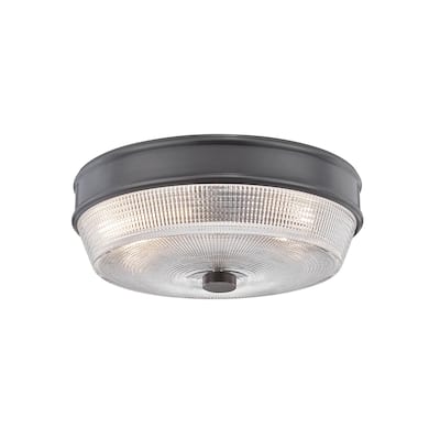 Mitzi by Hudson Valley Lacey 2-light Old Bronze Flush Mount, Clear Glass