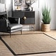 preview thumbnail 10 of 53, Brooklyn Rug Co Kiana Casual Seagrass Bordered Area Rug 2' 6" x 4' - Black