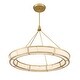 preview thumbnail 7 of 5, Minka Lavery 3476-L Velaris 37" Wide Pendant with Faux Alabaster