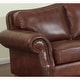 preview thumbnail 3 of 3, Brandon Distressed Whiskey Italian Leather Sofa and Loveseat Set