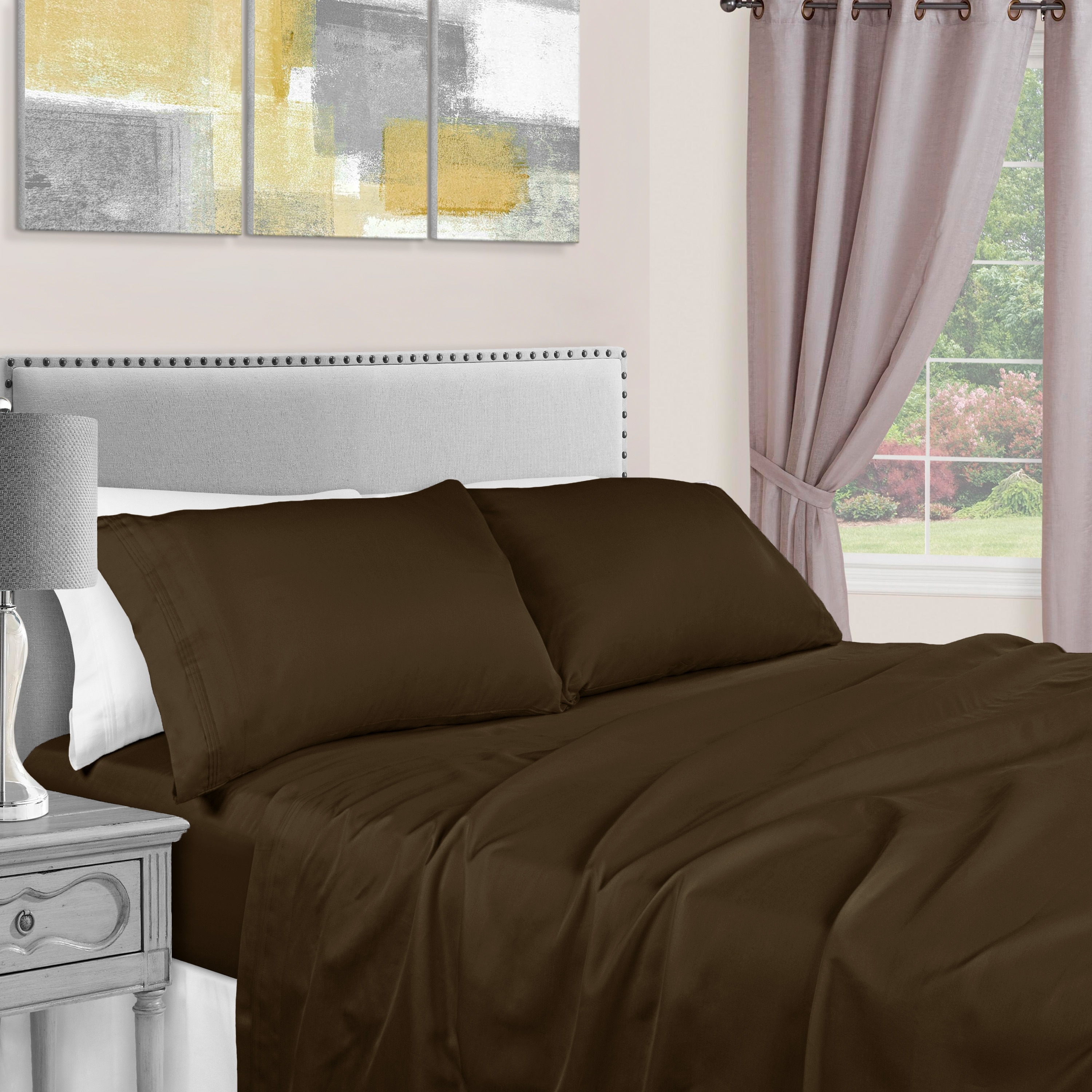 Select Bedding Linen 1000 Thread Count Egyptian Cotton AU Sizes Navy Blue Solid 