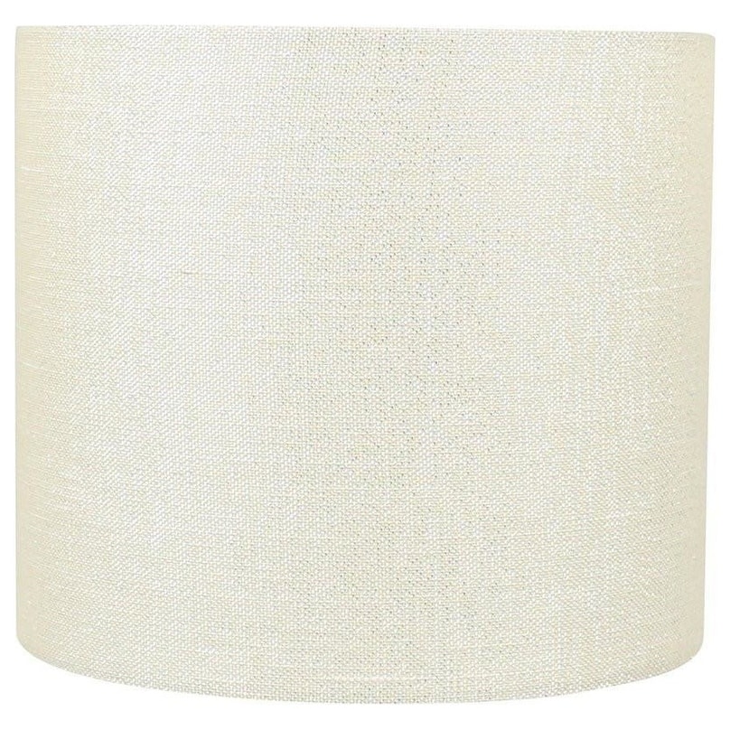 Classic Drum Metallic Fabric Lamp Shade, 8" to 16" Bottom Size