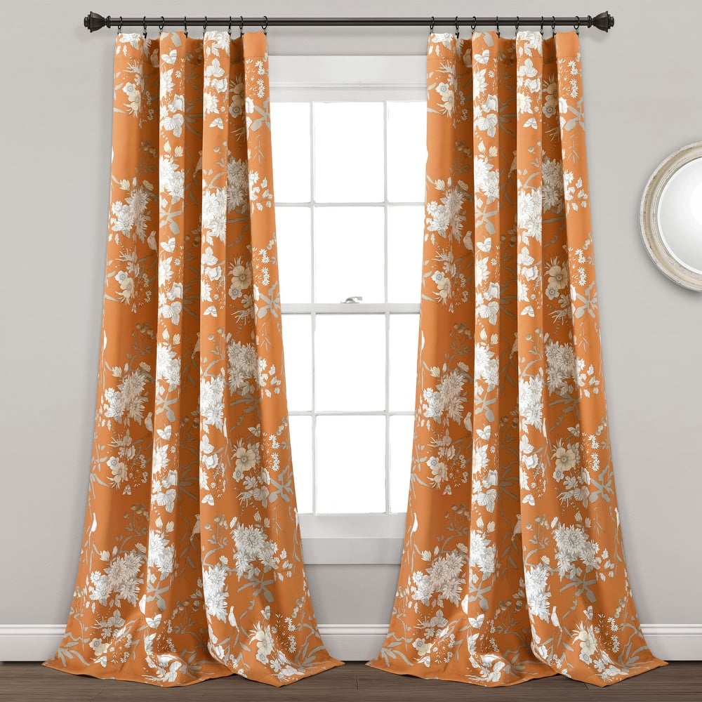 The Gray Barn Dogwood Floral Curtain Panel Pair