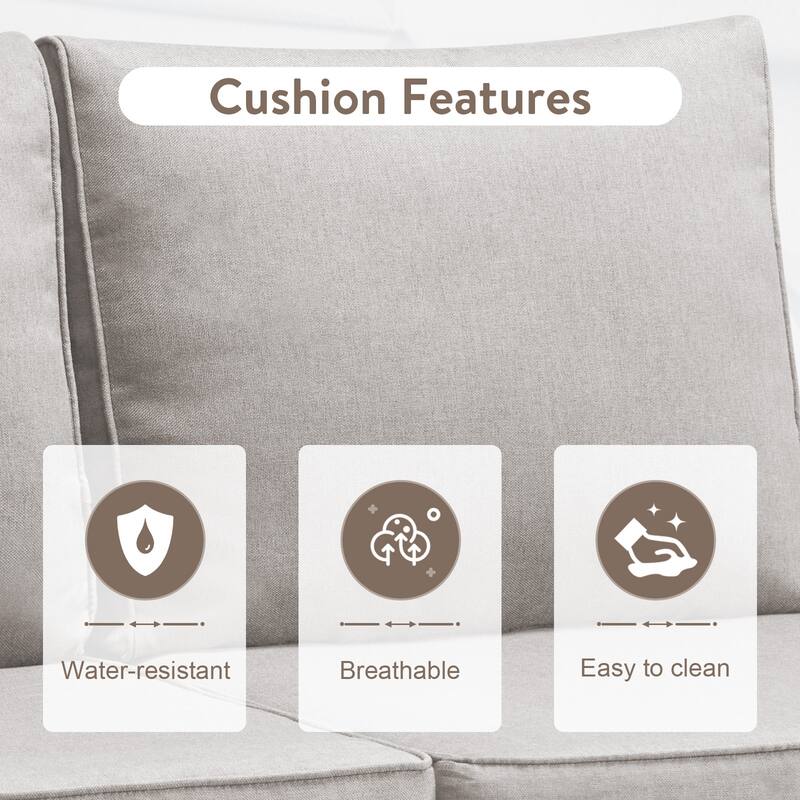 Gymojoy 7-9 Person Outdoor Patio Wicker Conversation Set Group With Armchairs And Ottomans