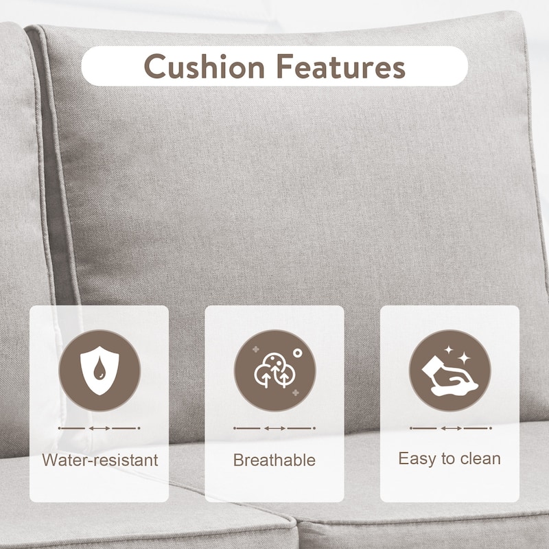 Gymojoy 9-11 Person All-Weather Wicker Outdoor Conversation Set Seating Group With Swivel Chairs