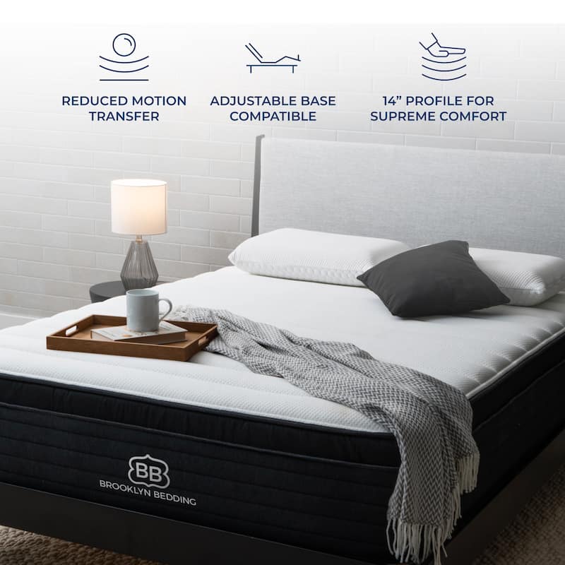 Brooklyn Bedding Select 14" Gel Memory Foam Hybrid Mattress