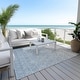 preview thumbnail 15 of 135, Machine Washable Indoor/ Outdoor Ombre Trellis Chantille Rug
