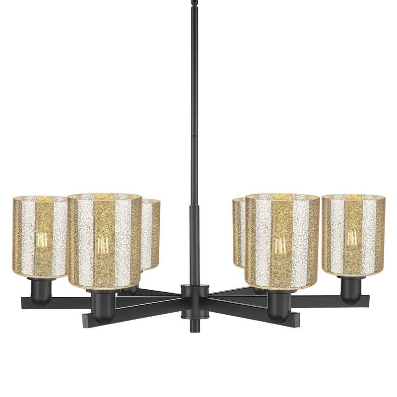 Innovations Lighting 716-6CR-11-35 Cobbleskill Chandelier Cobbleskill - Matte Black / Mercury