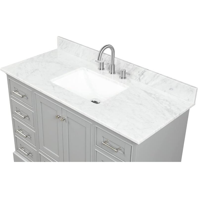 Blossom Copenhagen 48" Solid Wood Bathroom Vanity w/ Marble Top & Sink