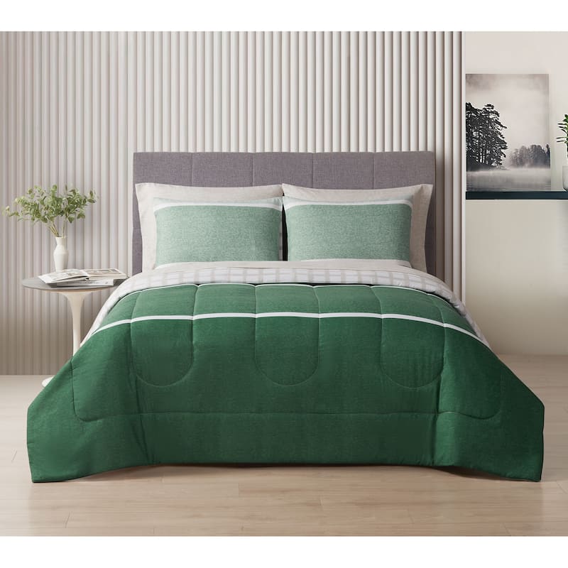 Alfie 7 Piece Mix & Match Bedding Set - Soft Sea - King