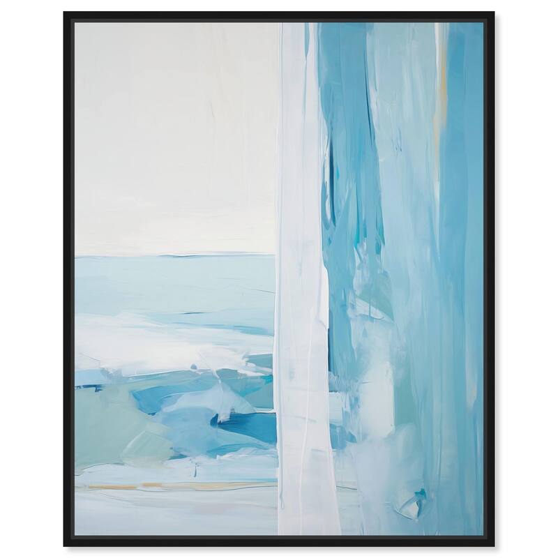 Transcendent Tides II Canvas by Art Remedy - 36" x 45" - Black