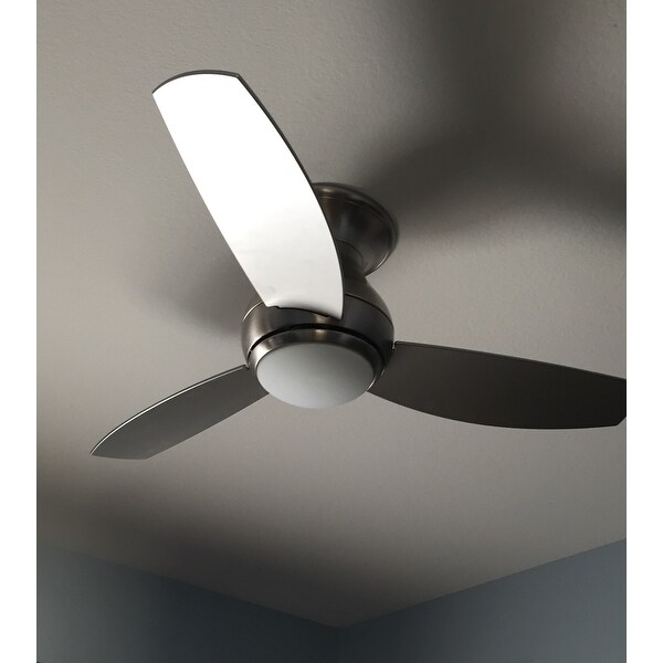 Emerson Curva Sky 44 Inch Brushed Steel Modern Indoor Outdoor Emerson Curva Sky 44 Inch Brushed Steel Modern Indoor Outdoor Ceiling Fan Silver Free Today Com 10553841