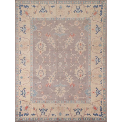 Earth Tone Oushak Oriental Area Rug Handmade Wool Carpet - 8'3" x 9'10"