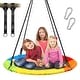 preview thumbnail 1 of 25, 40'' Trekassy 700lb Saucer Tree Swing for Kids Adults 900D Oxford Waterproof with 2pcs Tree Hanging Straps Red