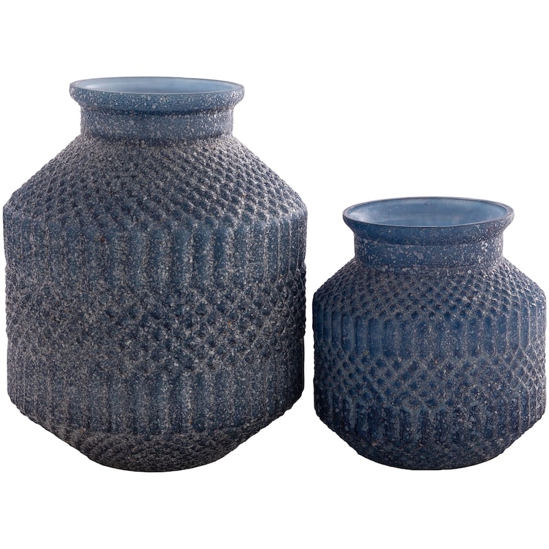 Artistic Weavers Cena Boho Frosted Glass Vase Set (2-piece)