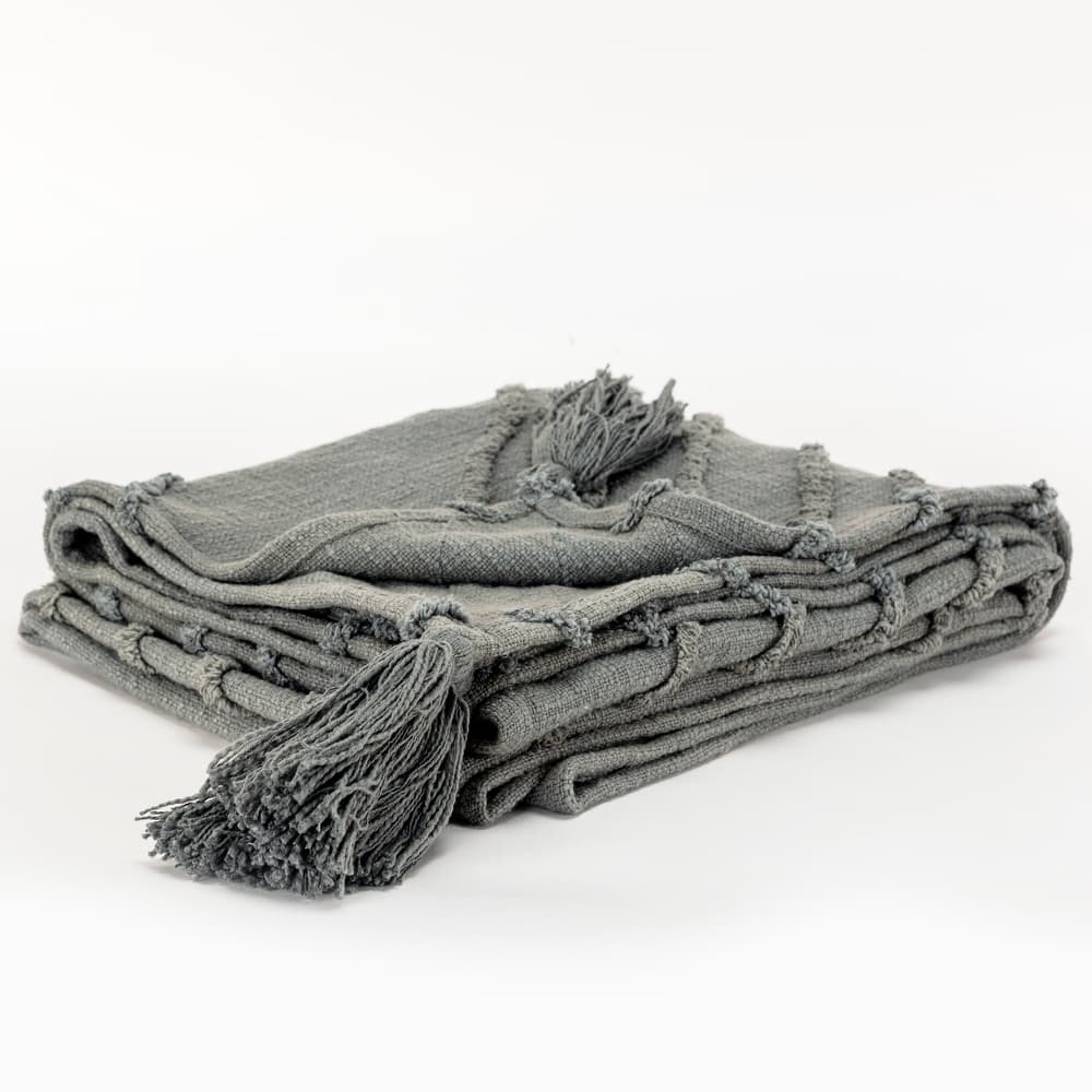 Rizzy Home Geometric Textured Cotton Throw