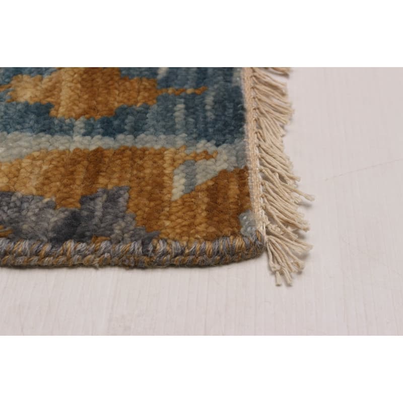 ECARPETGALLERY Hand-knotted Mystique Dark Blue Wool Rug - 8' x 8'