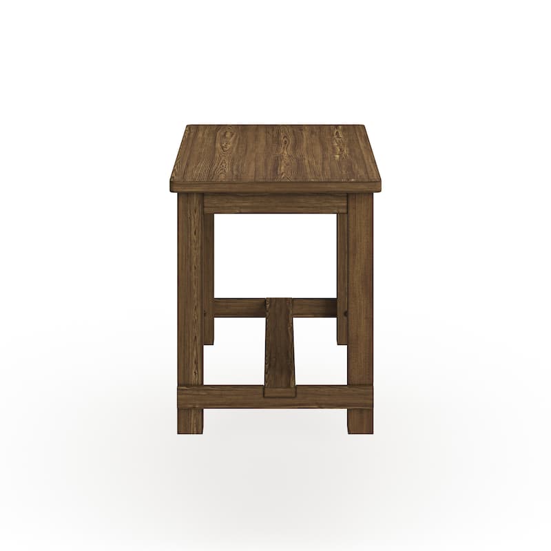 Furniture of America Tays Rustic Brown 60-inch Solid Wood Counter Height Table